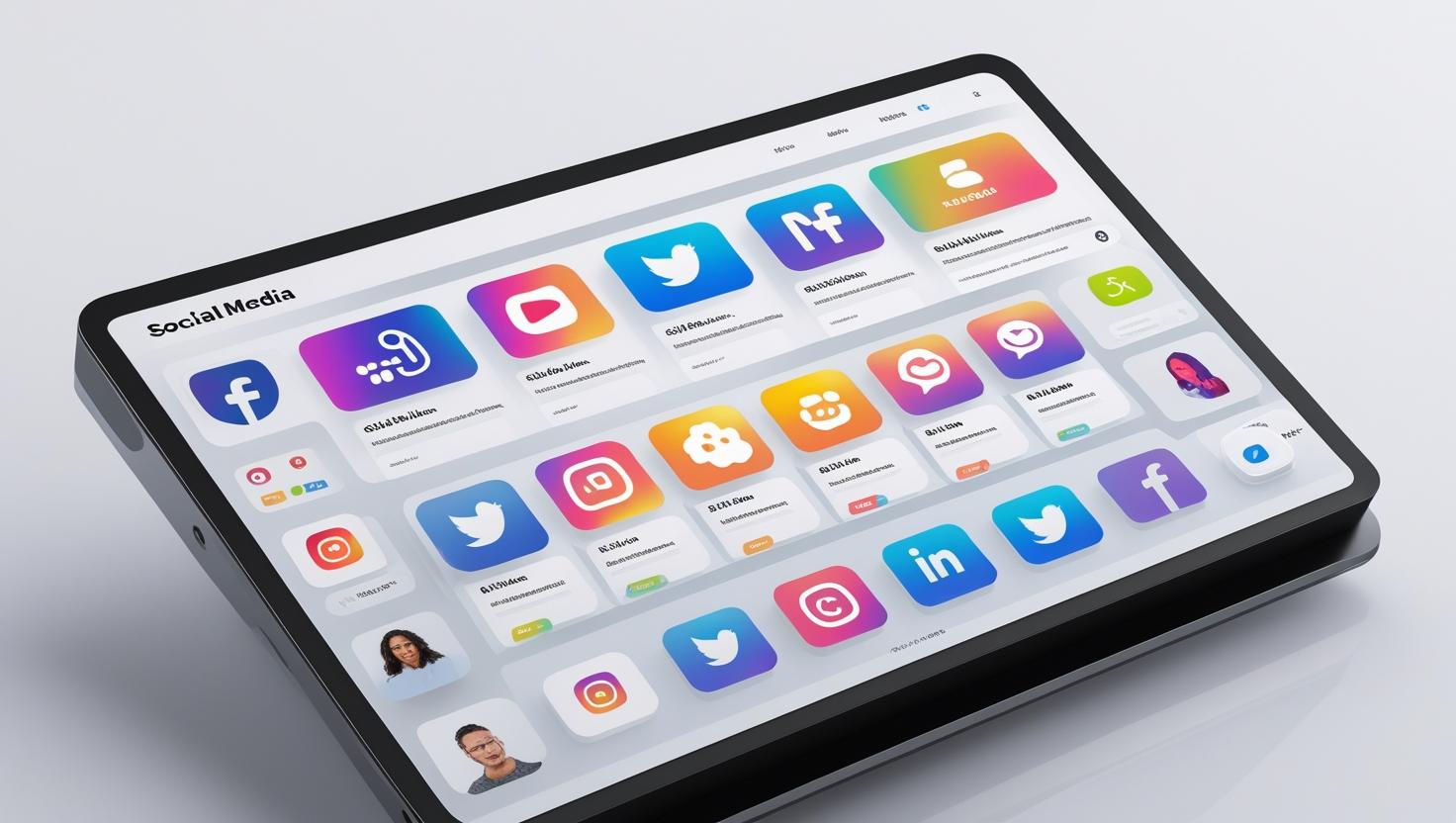 Social media analytics dashboard with graphs and engagement metrics